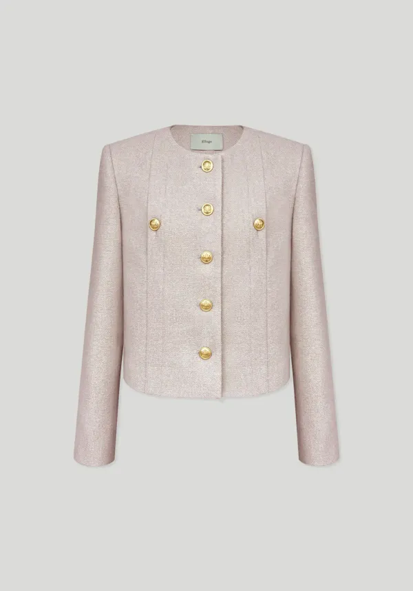 Sienna Tweed Jacket (Misty Pink)