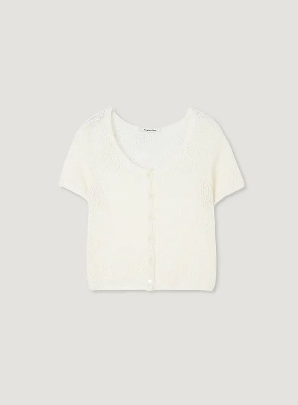 RAVE PUNCHING CARDIGAN_IVORY