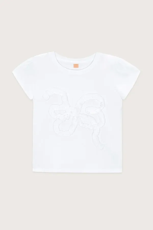 Butterfly Frill T-Shirts (White)