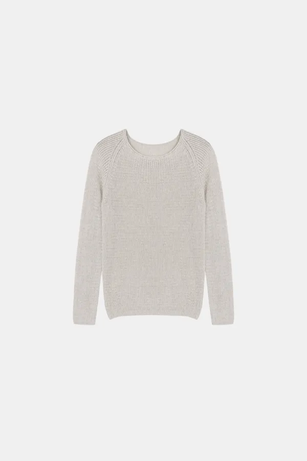 [4th] Breeze Linen Knit in Oat Gray