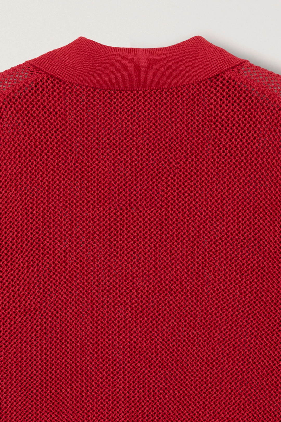 던스트 UNISEX CHUNKY POLO KNIT RED_UDSW6B126R2 상품 이미지 3