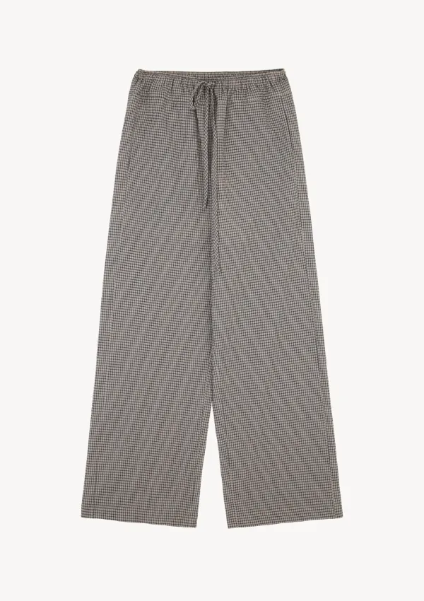 Edin Check Pants in Beige