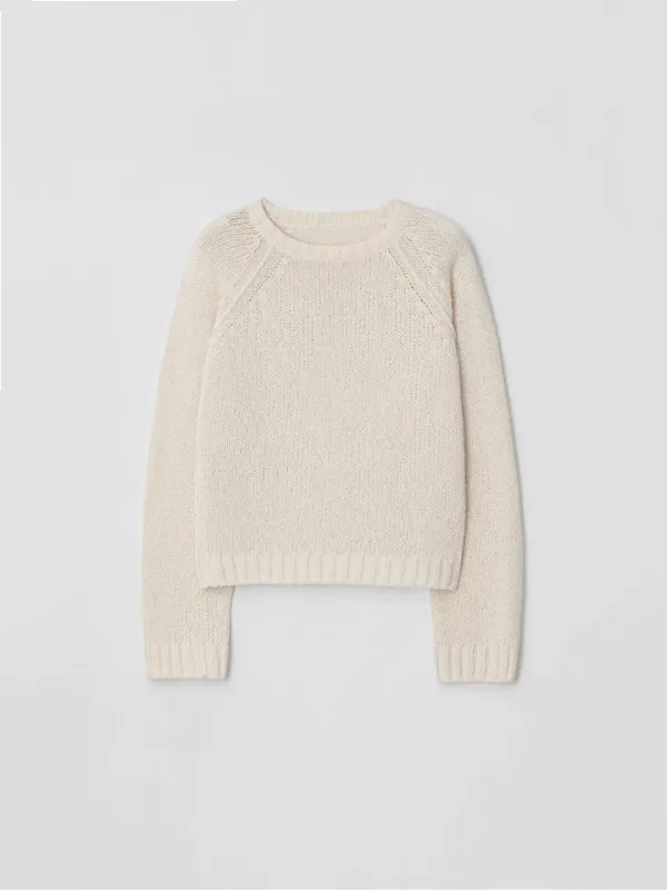paper round knit (ivory)