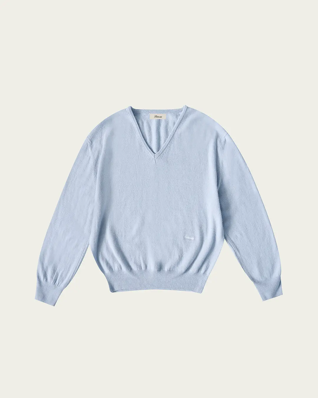 Shell V-neck knit