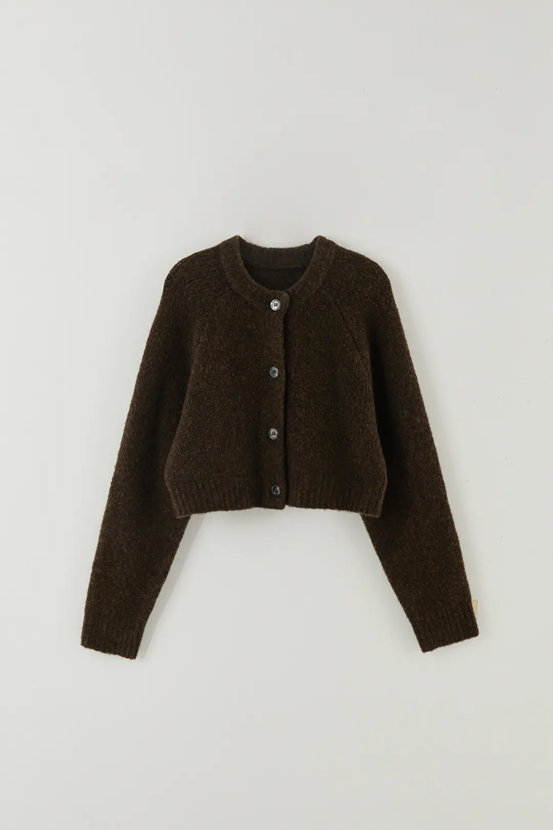 더라우스트 래글런 크롭 가디건 BROWN 상품 이미지 2
