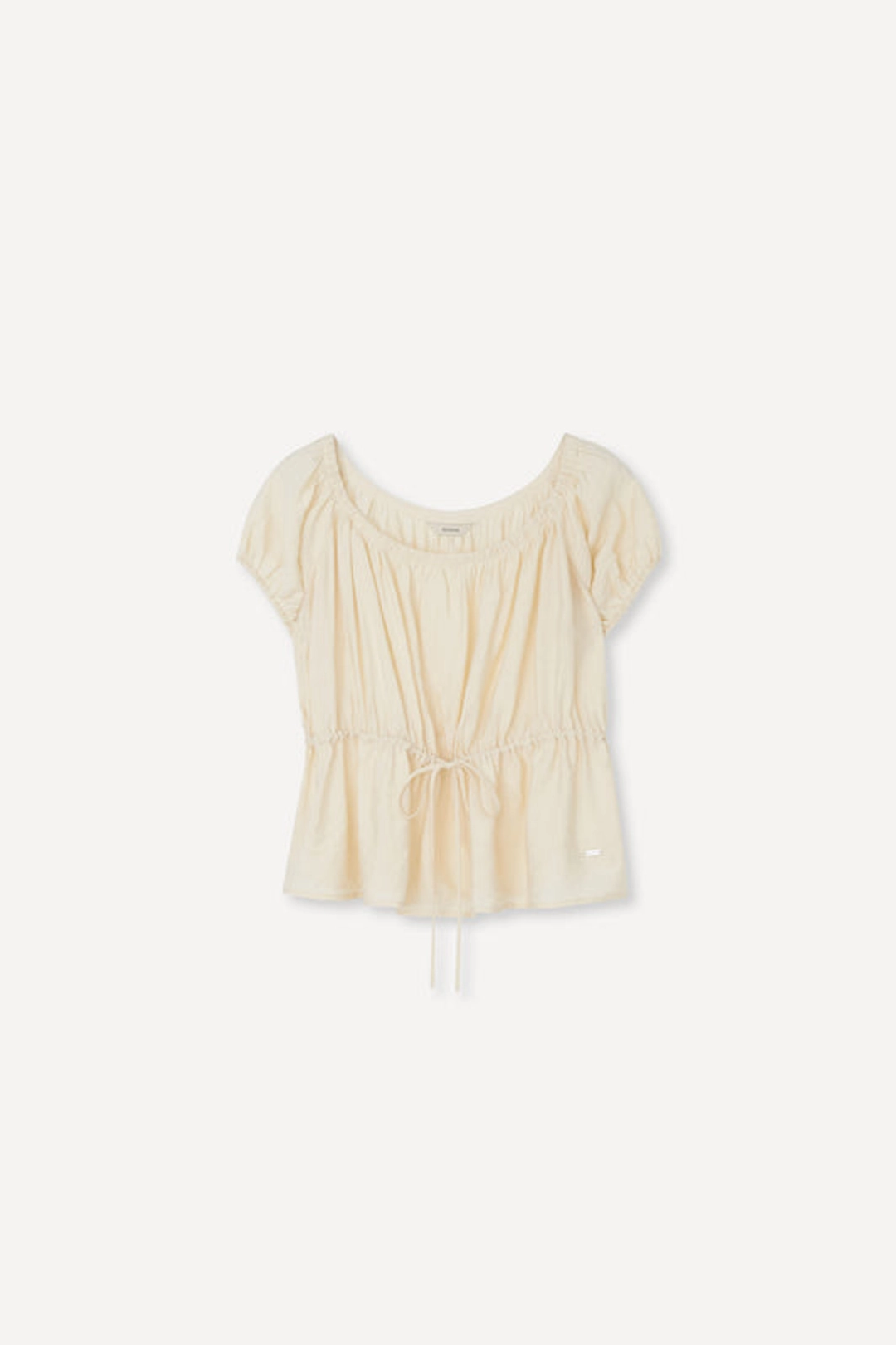 Serine Plum String Blouse Cream