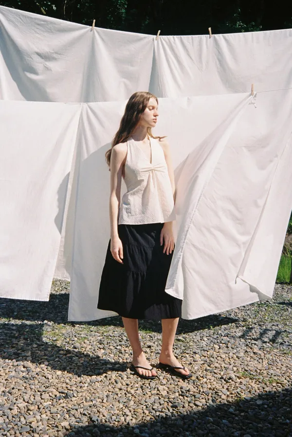 [2nd] Sylvie Tiered Skirt (black)