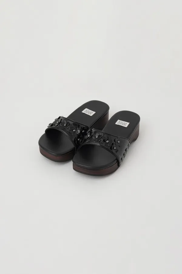 Flowers Platform Slides (black)