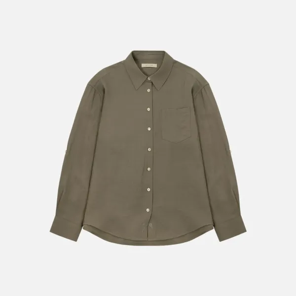 SIED26-2 플로리스트 셔츠_Khaki brown