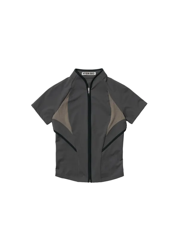 Slashed Zip Top
