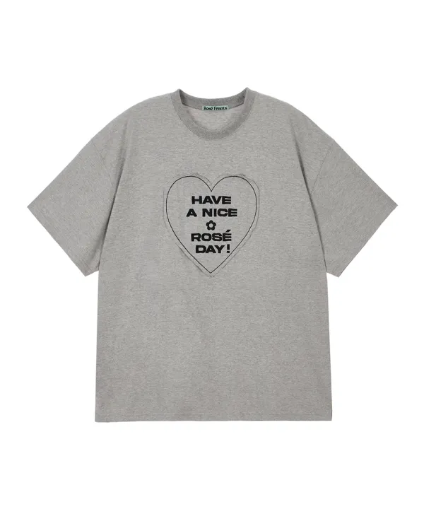 In the Heart T-shirt [Gray]