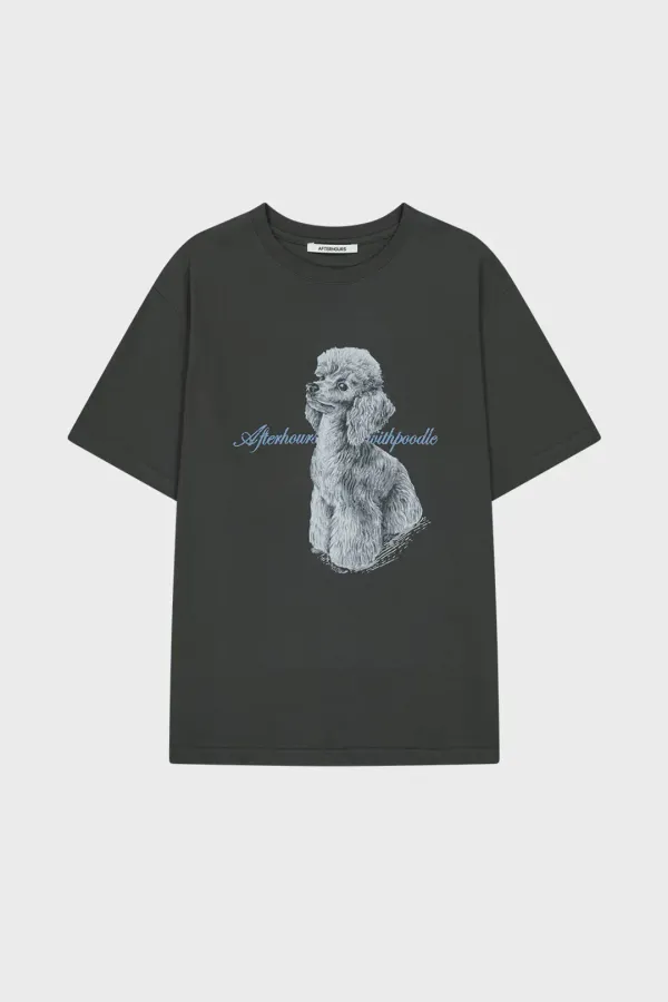 [3RD] OVERSIZED POODLE GRAPHIC TEE (CHARCOAL)