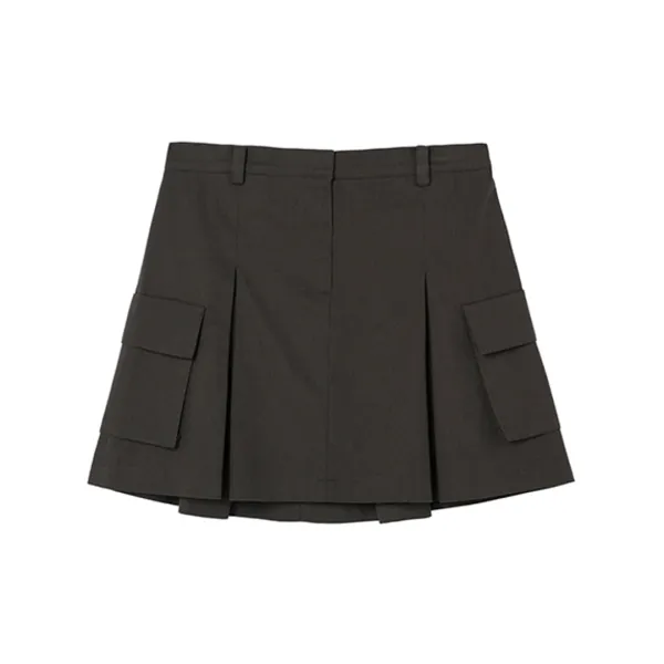 Pocket Skirt_Charcoal
