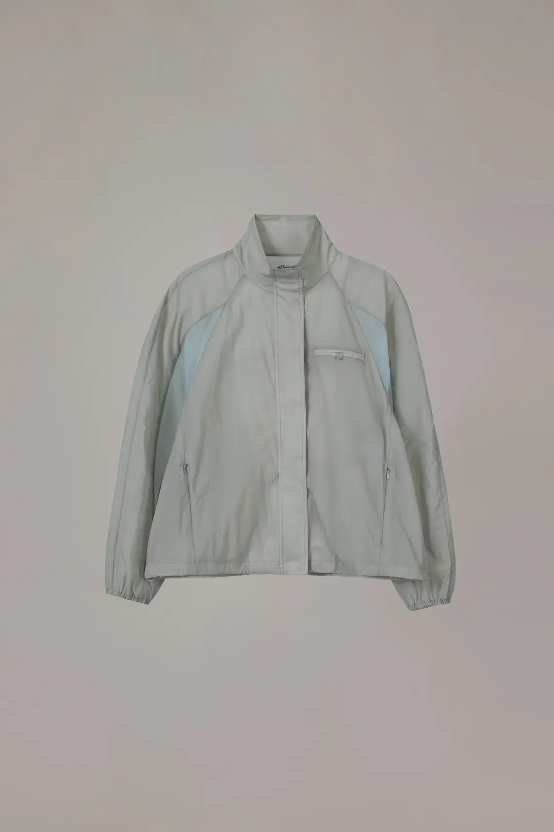 오버듀플레어 INCISION NYLON BLOUSON JUMPER_LIGHT GREY/BLUE 상품 이미지 3