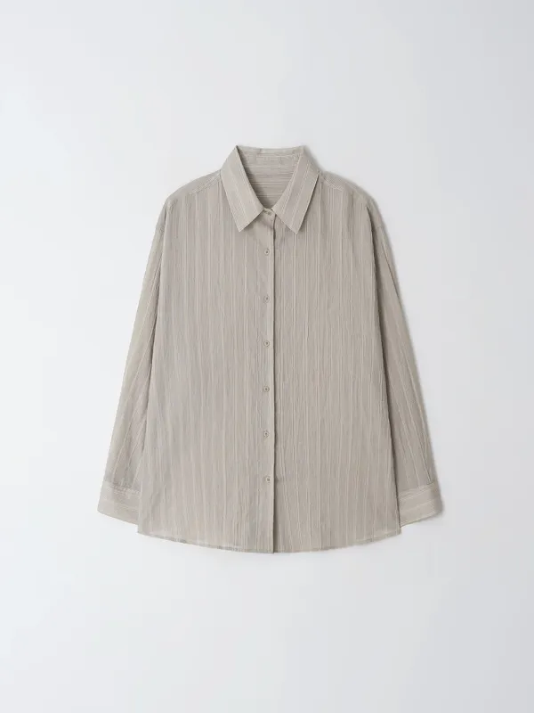 sheer ST shirt (sand beige)