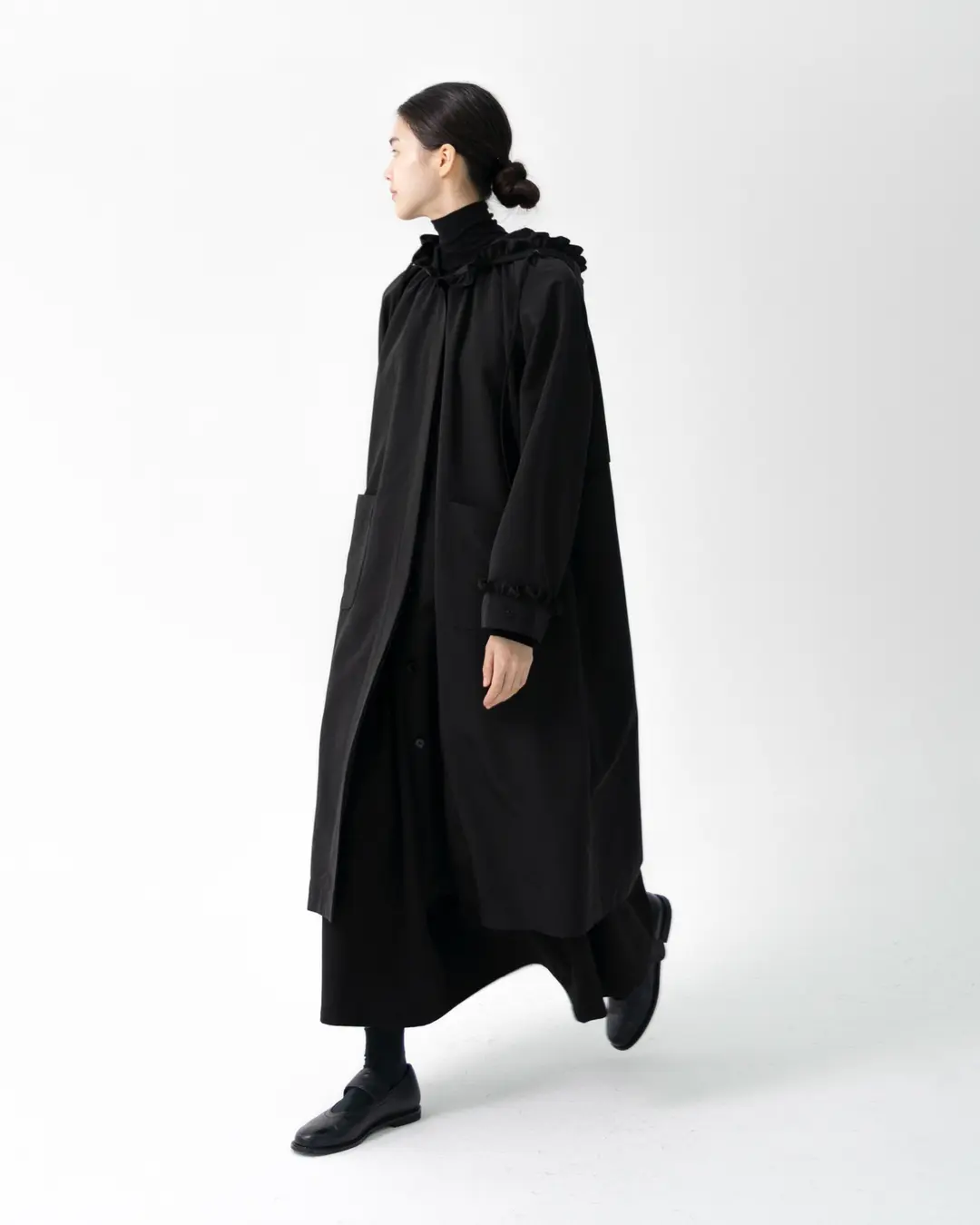 유노이아 frill hooded coat 상품 이미지 2