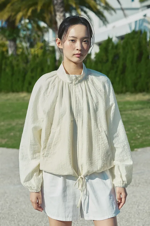 SHEER FLORAL SUMMER JACKET (BUTTER)