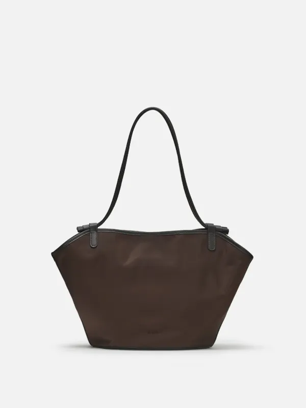 Lien shoulder bag Nylon Umber