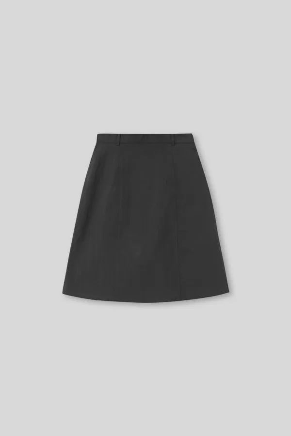 Ceder midi skirt (charcoal)