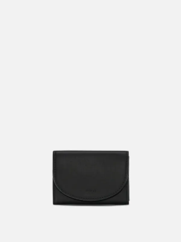 Round card wallet Black