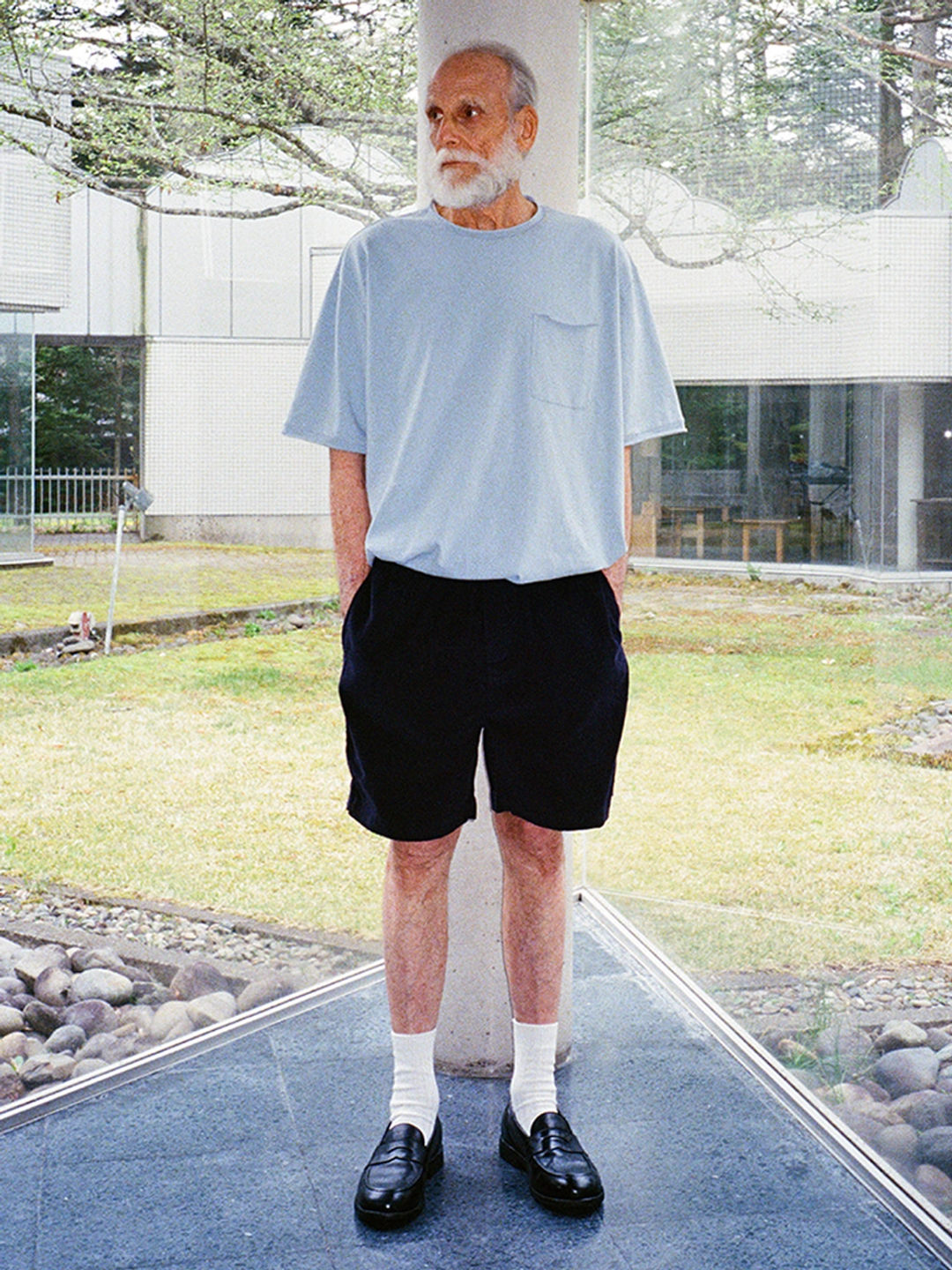 파르티멘토 Puckering Corduroy Shorts_Deep Navy 상품 이미지 2