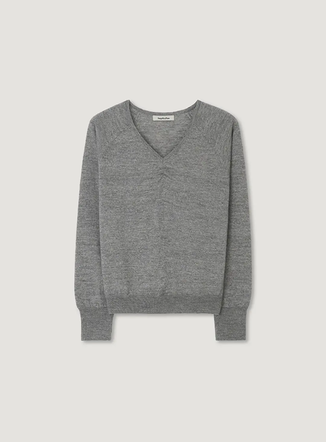 망고매니플리즈 MARY V NECK KNIT_GREY 상품 이미지 1