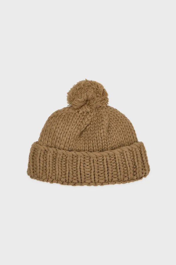 Pom Pom Beanie (Beige)