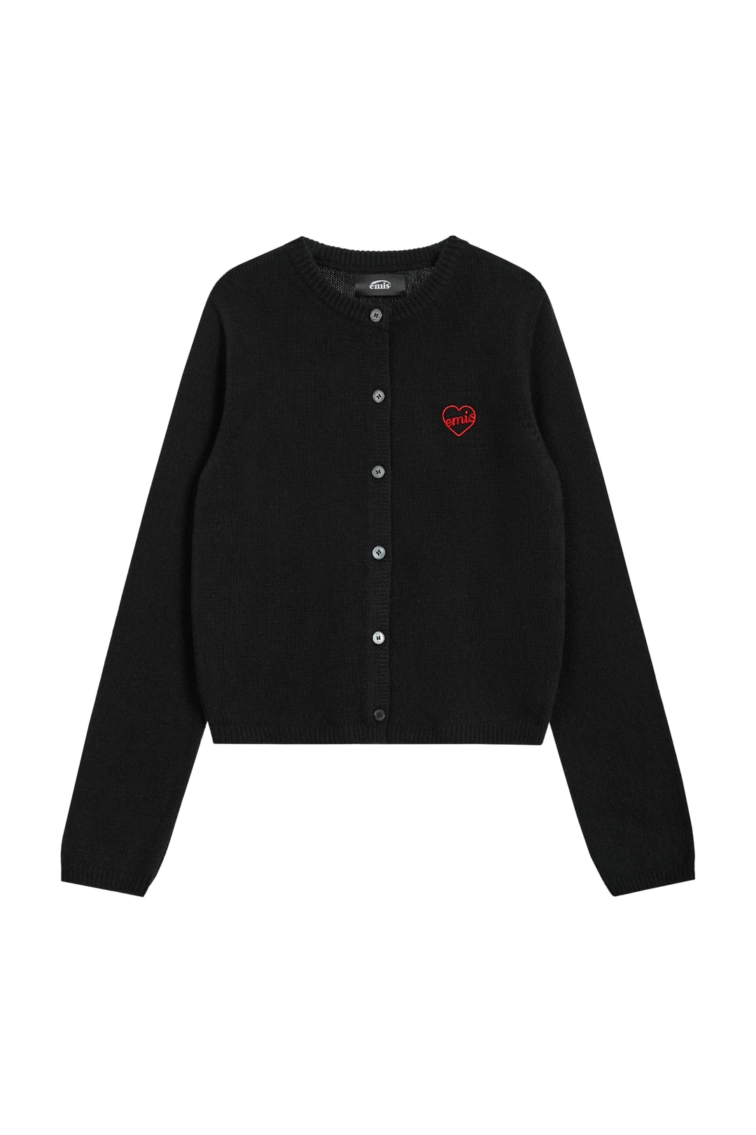 이미스 (W) HEART KNIT CARDIGAN-BLACK 상품 이미지 3