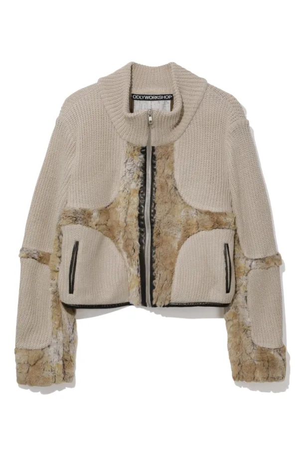 Knit & Fur Quad Jacket,  Queasy