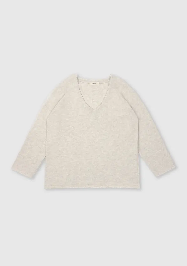 Soft V-neck Knit (Ivory)