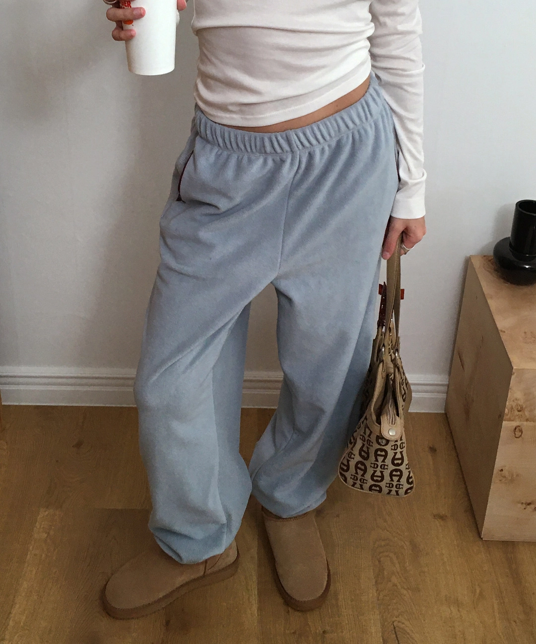 비터셀즈 Wintry Fleece Jogger Pants-Blue Grey 상품 이미지 2
