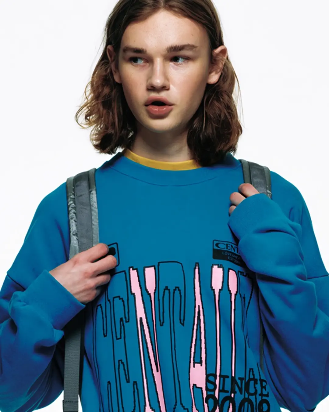 센토르 PIXEL LOGO SWEATSHIRT_GREEN 상품 이미지 2