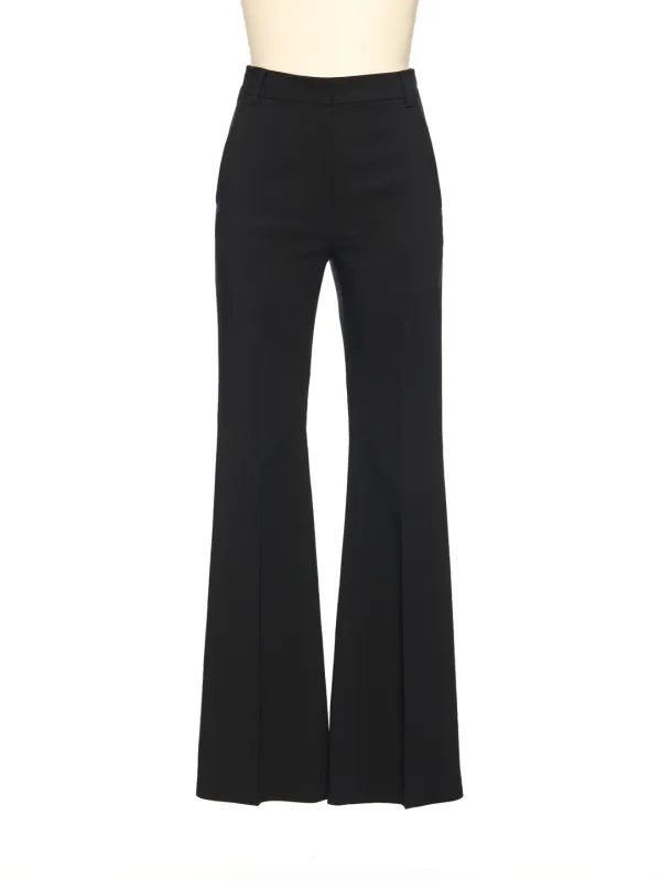 SS26 BLACK HIGH-RISE BOOTCUT PANTS
