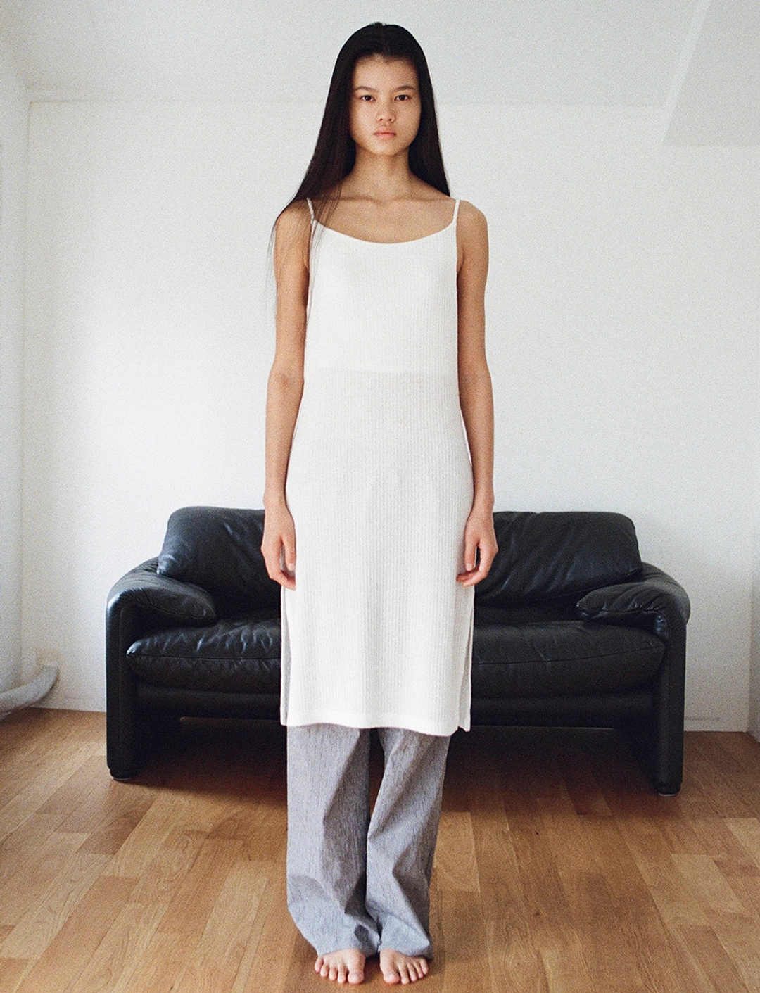 토콜 midi knit dress - ivory 상품 이미지 1