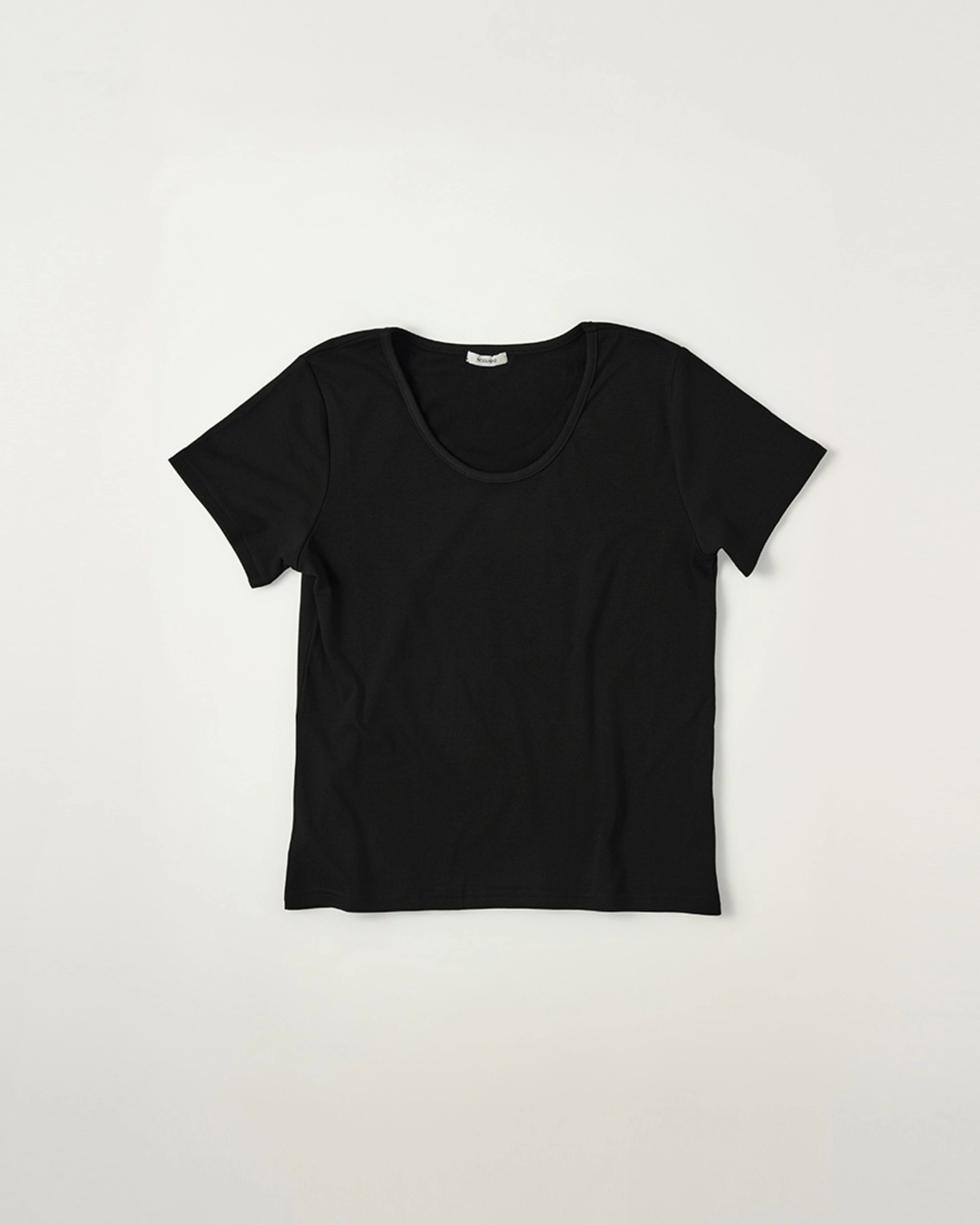 누아르나인 Soft U-Neck T-Shirt [BLACK] 상품 이미지 1