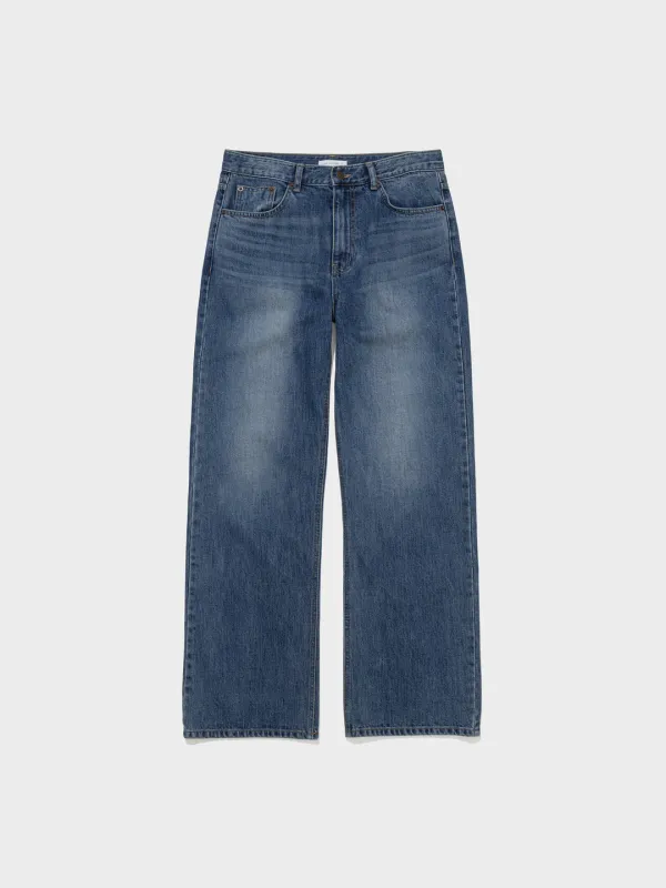 Pocket Wide-Leg Jeans_Blue