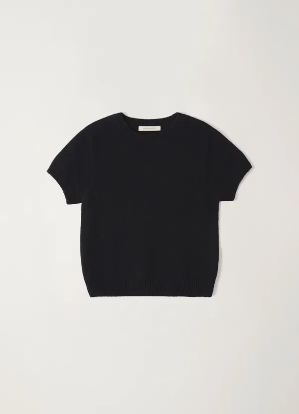 Puno short sleeve knit (Black)