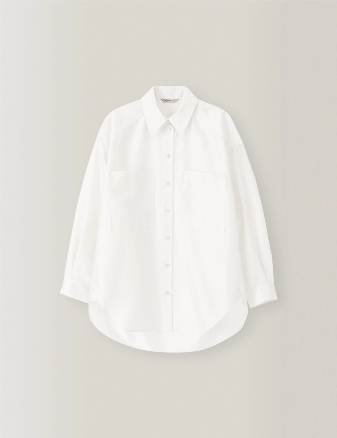 노미나떼 Veil See-Through Shirts (White) 상품 이미지 2