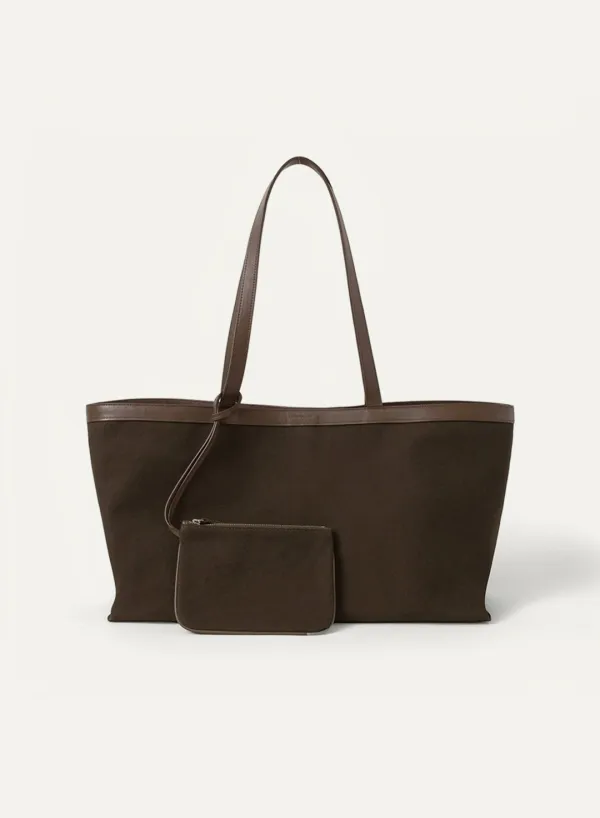 Monia Canvas Bag Walnut