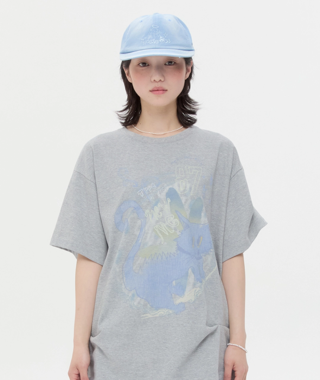 타입서비스 [7차] New Me Ruched Top [Gray] 상품 이미지 1