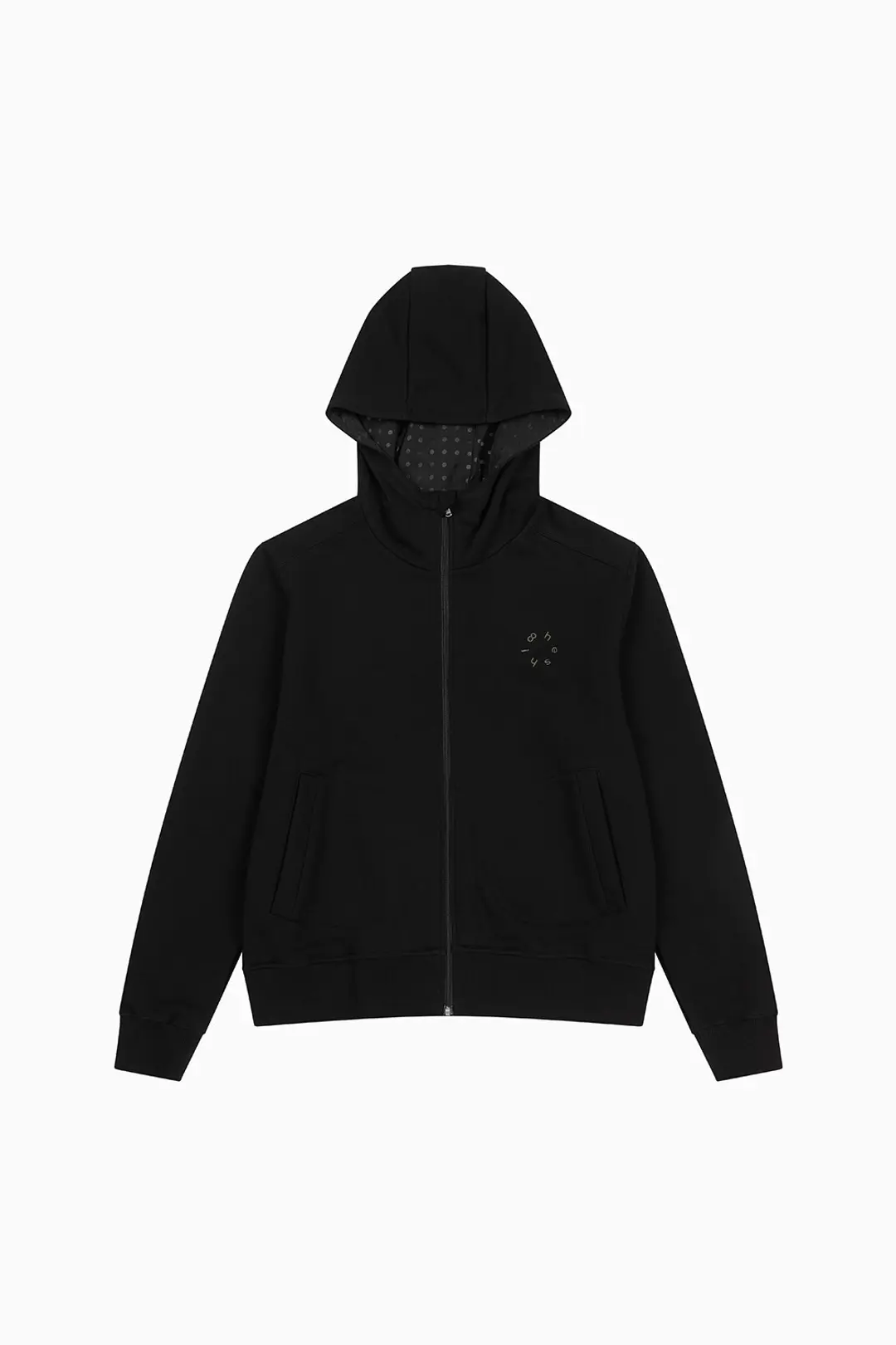 오헤시오 DOT HOODED ZIP-UP, BLACK 상품 이미지 3