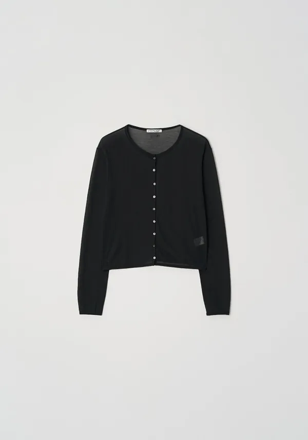 Seethrough cardigan (Black)
