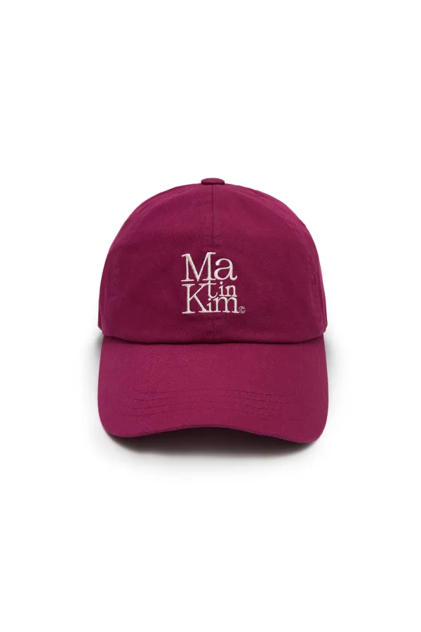 MATIN BLOCK LOGO BALL CAP IN VIOLET
