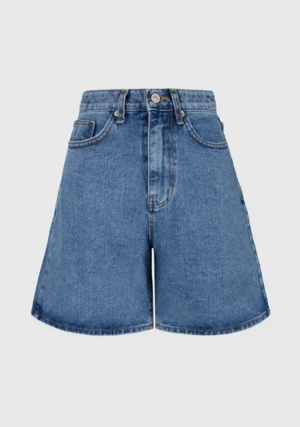 2nd) Comfort Fit Half Denim Pants