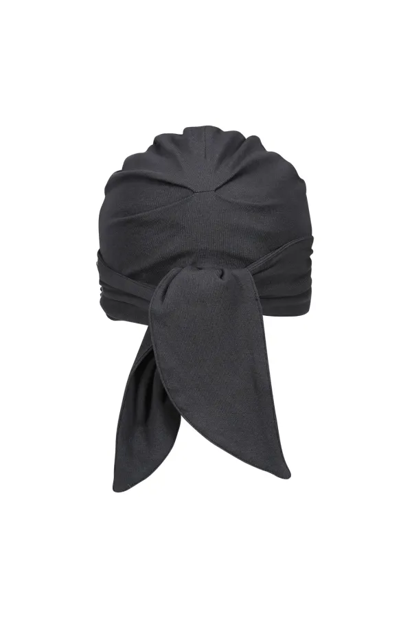 [×미세키서울] stud shirring band beanie (charcoal)