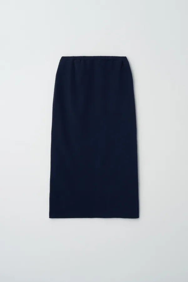 (2nd) Fleece Maxi Skirt (navy)