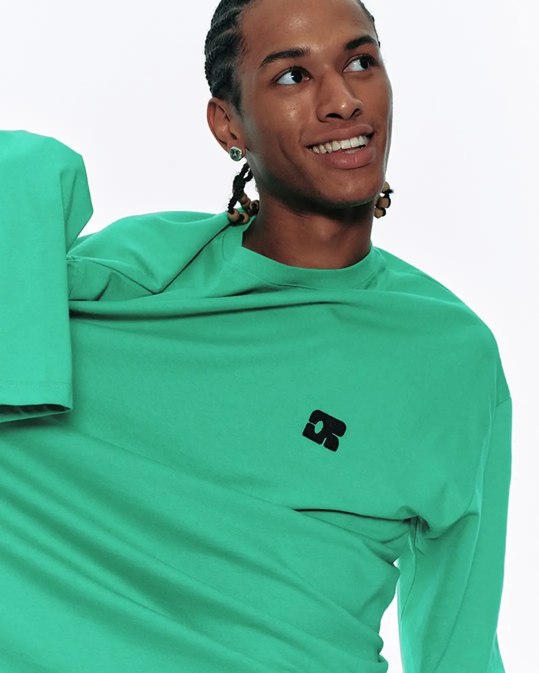 센토르 CENTAUR LONG SLEEVE T-SHIRT_GREEN 상품 이미지 1
