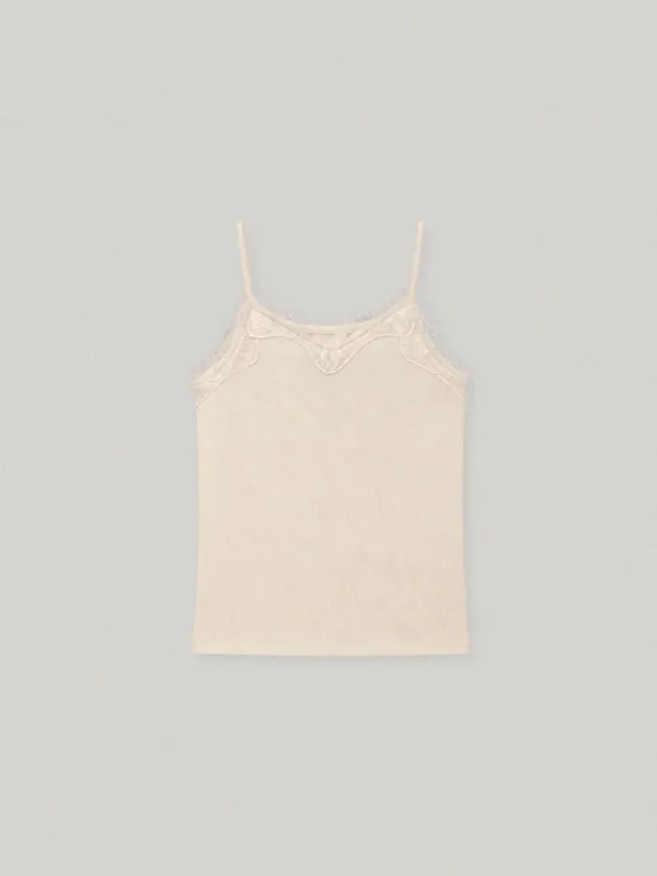 MORIN LACE SLEEVELESS (CREAM)