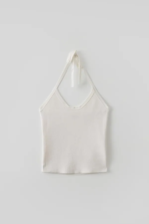 T/T Halter knit top (cream)