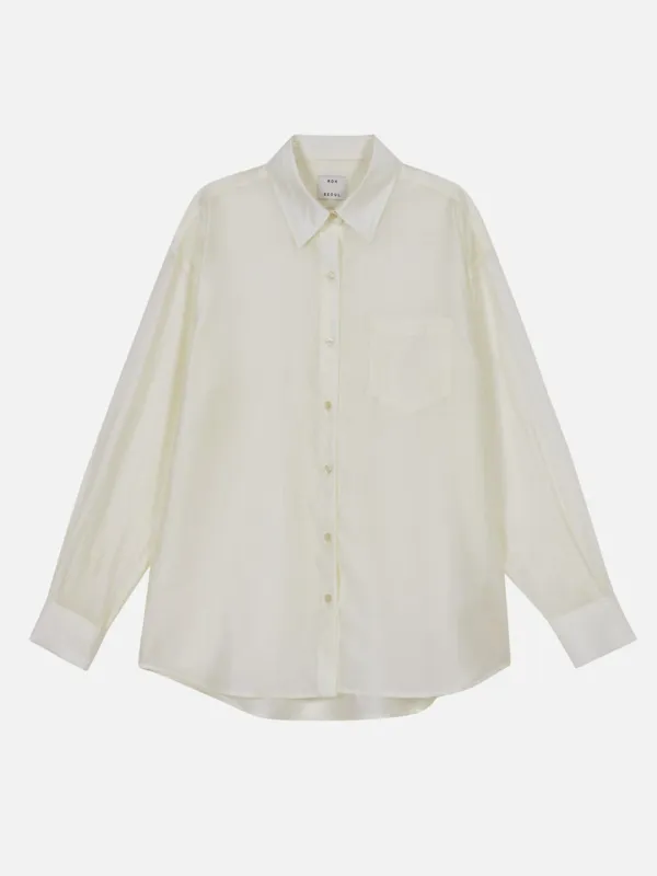 Mist sheer shirt Ivory
